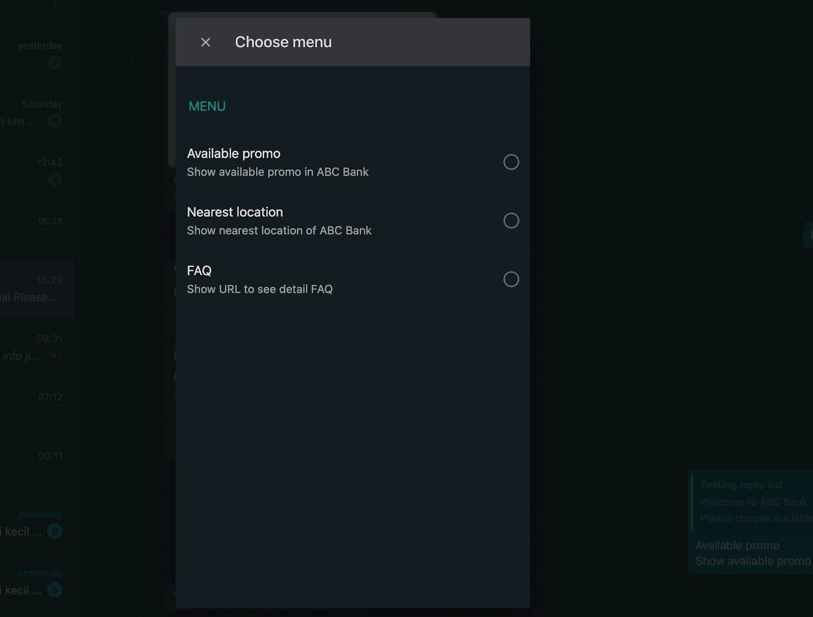 How to use WhatsApp Business API in my chatbot
